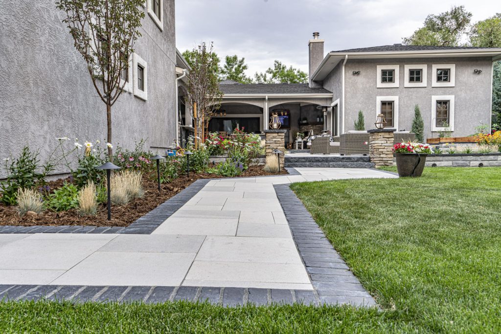 Colorado Springs patio contractor creating luxury outdoor living and landscape design with mountain views