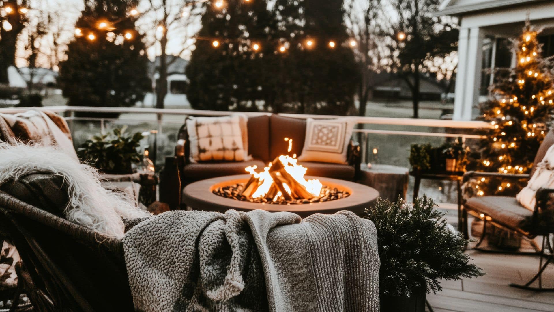 outdoor fireplace colorado springs winter use